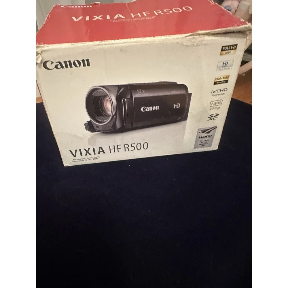 Canon VIXIA HF R300 HD Handheld Camcorder Black 32x Zoom 3